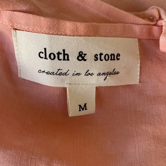 Anthropologie Cloth & Stone beachy tie dye crop leg tencel halter jumpsuit. EUC - Picture 7 of 10